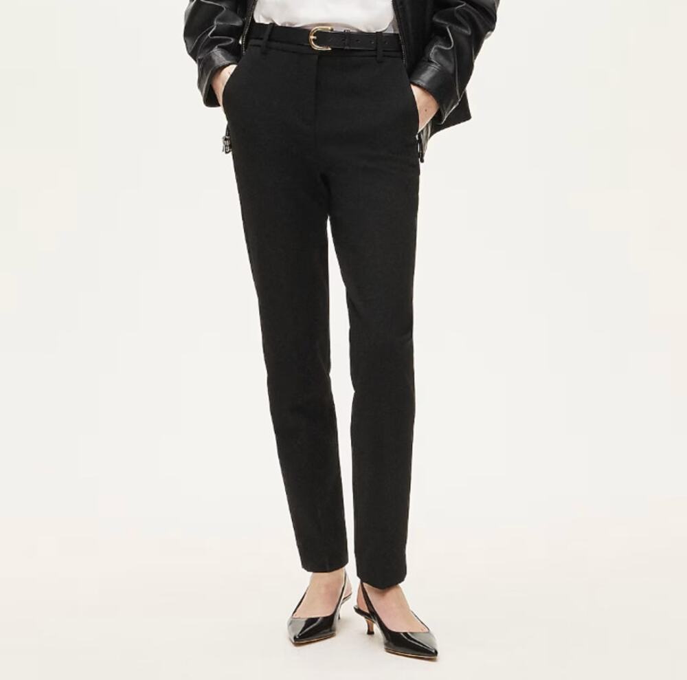 J.Crew 365 High-Rise Cameron Black Pants 6P